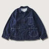 POST OVERALLS #3133W-8DI POST 46-W : 8oz. denim x stripe shirting indigo 3133-8DI画像