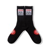 COOKMAN Rib Crew Socks Vision Logo Black 163-53970画像
