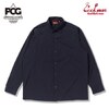 COOKMAN Long Sleeve Work Shirts Navy 231-53203画像