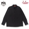 COOKMAN Long Sleeve Work Shirts Black 231-53201画像