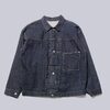 INTERIM WASH HEAVY KIBATA SHUTTLE HYPER BIG WWII "1ST" DENIM JACKET IT25A109画像