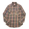 BIG MIKE HEAVY FLANNEL SHIRTS -GRAY×YLW×RED- 102535107画像