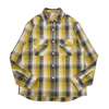 BIG MIKE HEAVY FLANNEL SHIRTS -YLW×GRY×OFF- 102535103画像