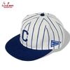 COOKMAN Flat Brim Snapback Cap Stripe Navy 233-53146画像