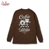 COOKMAN Long Sleeve T-Shirts Coffee & Donut 231-53179画像