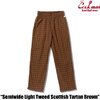 COOKMAN Chef Pants Semiwide Light Tweed Scottish Tartan Brown 231-53809画像