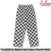 COOKMAN Chef Pants Semiwide11oz Washed Duck Canvas Checker Black 231-53804画像