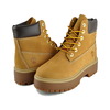 Timberland WOMENS 6INCH LACE WATERPROOF BOOT WHEAT A5RJD-231画像