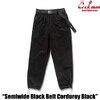 COOKMAN Chef Pants SemiwideBlack Belt Corduroy Black 231-53827画像