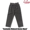 COOKMAN Chef Pants Semiwide Wabash Denim Black 231-53820画像
