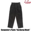 COOKMAN Carpenter's Pants Corduroy Black 231-53824画像