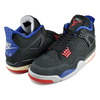 NIKE AIR JORDAN 4 RETRO RARE AIR blk/fire red-deep royal blue FV5029-003画像