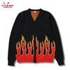 COOKMAN Knitted Cardigan Flame Black 231-53535画像