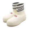 HUNTER IN/OUT HUNTER KNITTED SOCK SLIPPER WHITE/BLACK UFS7113REN-SDB画像
