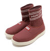 HUNTER IN/OUT HUNTER KNITTED SOCK SLIPPER ROSE/SHADED-WHITE UFS7113REN-DRS画像