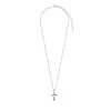CRIMIE LETTER RIBBON CROSS SILVER NECKLACE CR1-02C1-JW42A画像