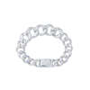 CRIMIE LINK CHAIN GRADATION SILVER BRACELET CR1-02C1-JW06画像