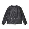 CRIMIE LAMB LEATHER RIDERS CARDIGAN CR1-02E5-JK01画像