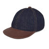 HIGHER Selvedge Denim × Leather Brim Cap HT25020画像