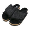 BIRKENSTOCK SOLANA FELT SHEARLING ANTHRACITE | FELT 1030823画像