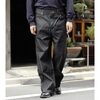 SKEWed 13MWZ STRAIGHT PANTS model.WR BLACK RINSE HS113-101画像