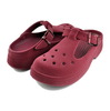crocs CLASSIC MARY JANE VELVET CLOG BEETROOT 211951-6XH画像