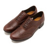 TRAVEL SHOES by chausser TR-004 WING TIP SHOES DBR-TN画像