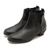 TRAVEL SHOES by chausser TR-023 SIDE-GORE HEEL BOOTS BL画像