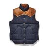 WAREHOUSE × Rocky Mountain Featherbed Lot 2237 INDIGO HBT DOWN VEST画像