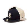 NEW ERA 59FIFTY Dog Ear ドッグイヤー ニューヨーク・ヤンキース ネイビー 14668175画像