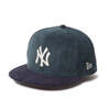 NEW ERA 9FIFTY Corduroy コーデュロイ ニューヨーク・ヤンキース ブルーグリーン ネイビーバイザー 14668154画像