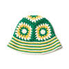 NEW ERA クロシェ ニットバケット グリーン/イエロー/ホワイト 14667697画像