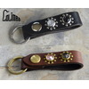 COLIMBO HUNTING GOODS Jewel Studded Leather Key Ring”Sunflower Pattern” ZA-0707画像