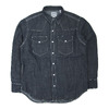 HOUSTON USA COTTON DENIM WESTERN SHIRT INDIGO 40695画像