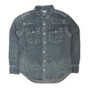 HOUSTON USA COTTON DENIM WESTERN SHIRT INDIGO VINTAGE WASH 40695画像