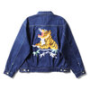 HOUSTON 51566 DENIM EMBROIDERY TRACKER JACKET画像