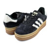 adidas GAZELLE BOLD W CBLACK/CREWHT/GOLDMT JS3907画像