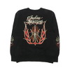 INDIAN MOTORCYCLE CREW SWEAT PINSTRIPE PATTERN IM69608画像