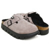 BIRKENSTOCK BOSTON CHUNKY SHEARLING FADED PURPLE / SUEDE LEATHER / FUR 1030601画像