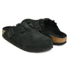 BIRKENSTOCK BOSTON SHEARLING (REGULAR) BLACK / SUEDE LEATHER / FUR 0259881画像