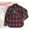 Cushman COTTON TWEED CHECK HALF ZIP WORK SHIRTS 25706画像