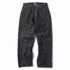 GOLD RECYCLED WASTE SUVIN COTTON YARN 14oz. DENIM 5POCKET WIDE PANTS GL42579A画像