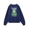 X-girl FACE PATCH AND LOGO CREWNECK SWEAT TOP 105254012013画像