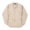 Workers Band Collar Shirt Ecru Linen画像