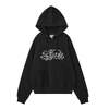 X-girl RHINESTONE CURSIVE LOGO SWEAT HOODIE 105254012008画像