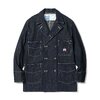 HEADLIGHT 9.5oz. SPECIAL WEAVE DENIM DOUBLE BREASTED COAT HD15844画像