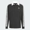 adidas Originals 3 Stripes Rugby L/S Polo BLACK KE3576画像