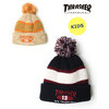 THRASHER キッズ NEW OVAL 梵天付き ニットキャップ 24TH-N52K画像