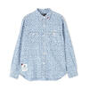 AVIREX FLORAL PATTERN DENIM WORK L/S SHIRT 7836120007画像