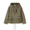 AVIREX WOMAN MILITARY ZIP POCKET DETACHABLE JACKET 7836152602画像